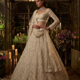 Seraphina Ivory Pearl Bridal Lehenga Choli