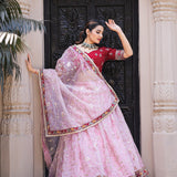 Glam Ethnic Colorfull Orgaza Lehenga