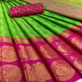 Aura Soft Cotton Silk Saree