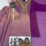 Shiny Heavy Fandy Silk Suit