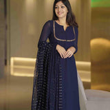 Fancy Sequnce Work Anarkali Gown