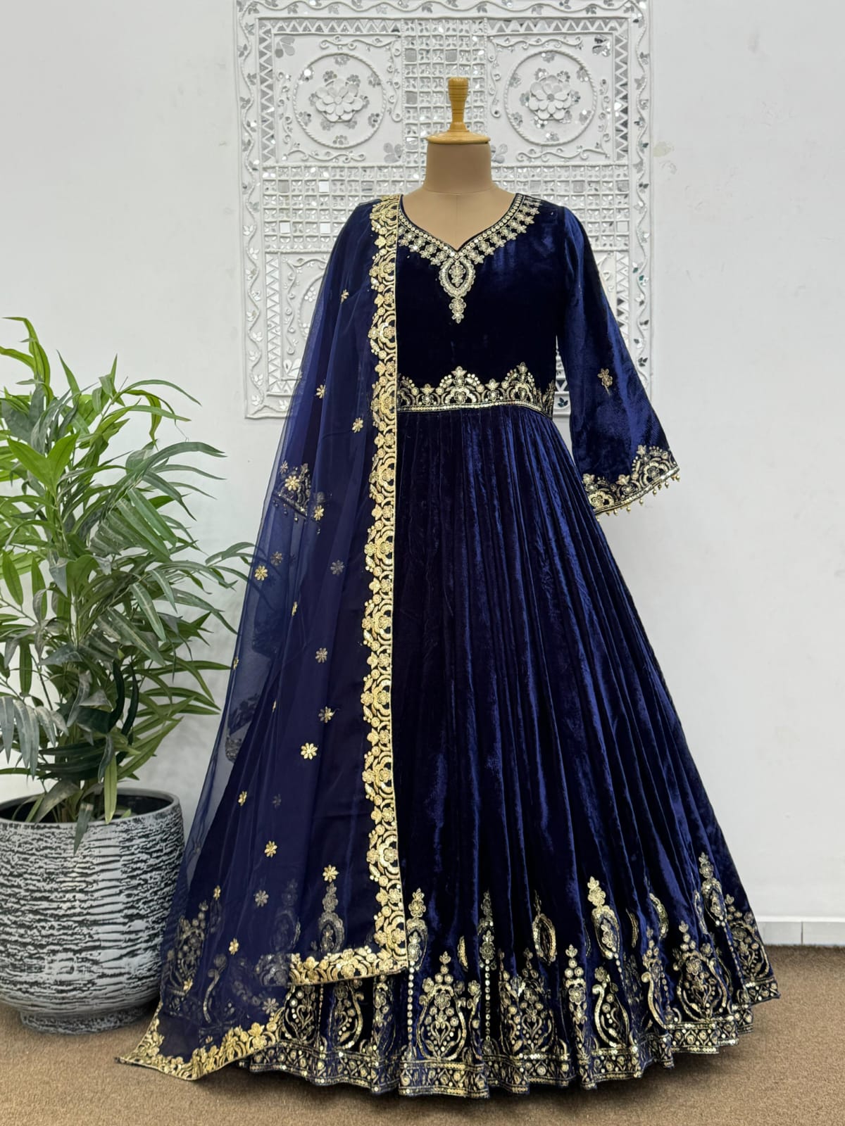 New Designer Winter Collection  Long Gown