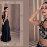 Stylish Chinon Indo Lehenga Choli