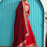 Festive Attire Red Lehenga Choli