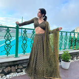 Bollywood Olive Lehenga Collection