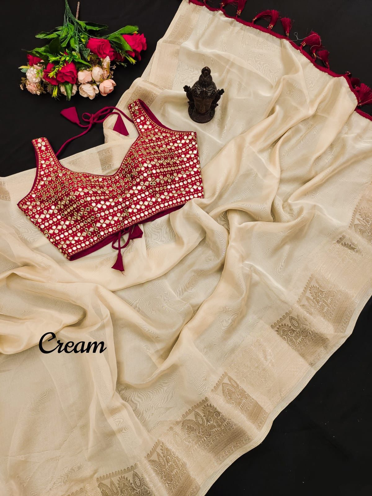 Soft organza saree with Jacquard blouse