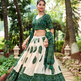 Traditional Bandhej Silk Lehenga