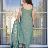 Stylish Viscose Zari Straight Suit