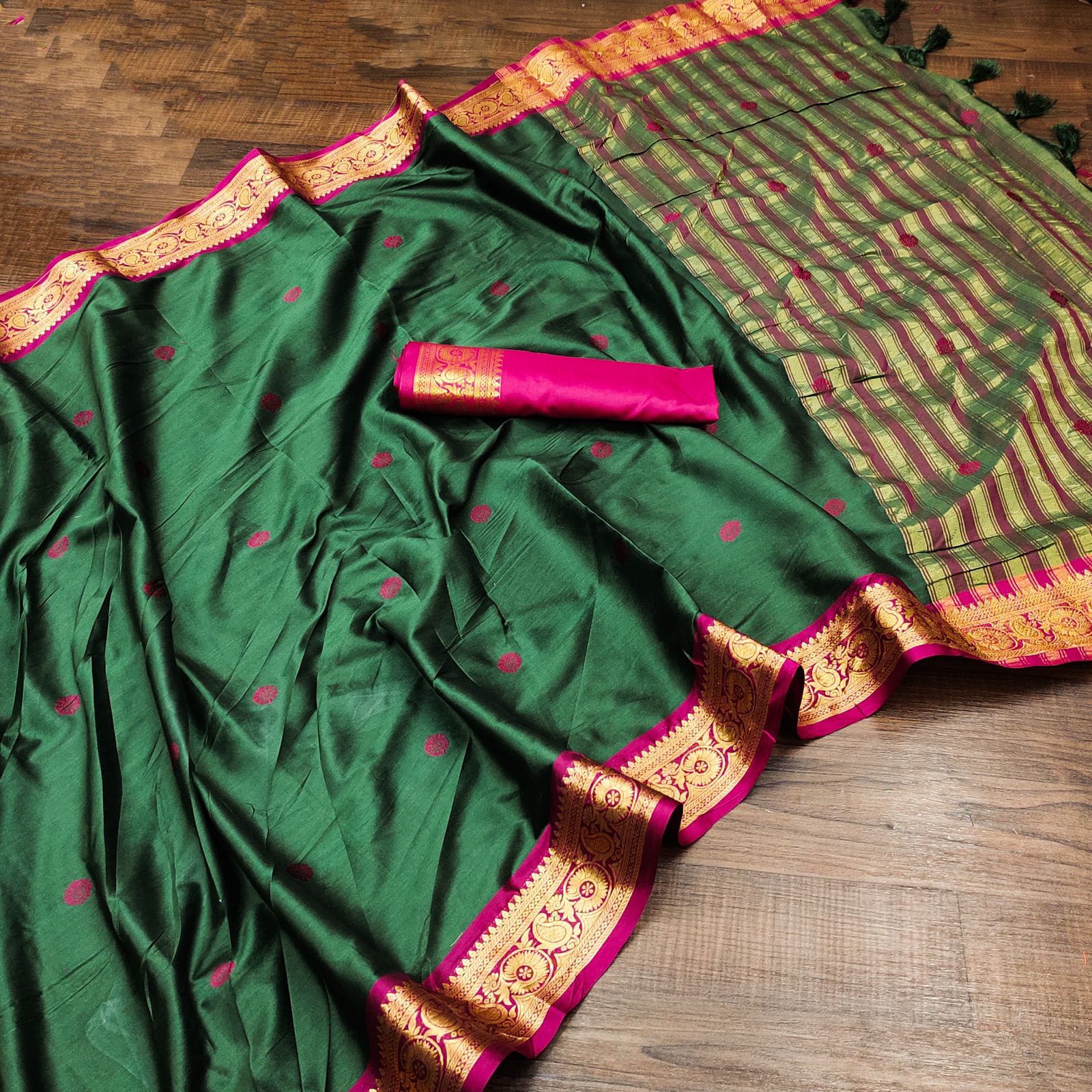 Pure Mercerised Cotton Silk Saree