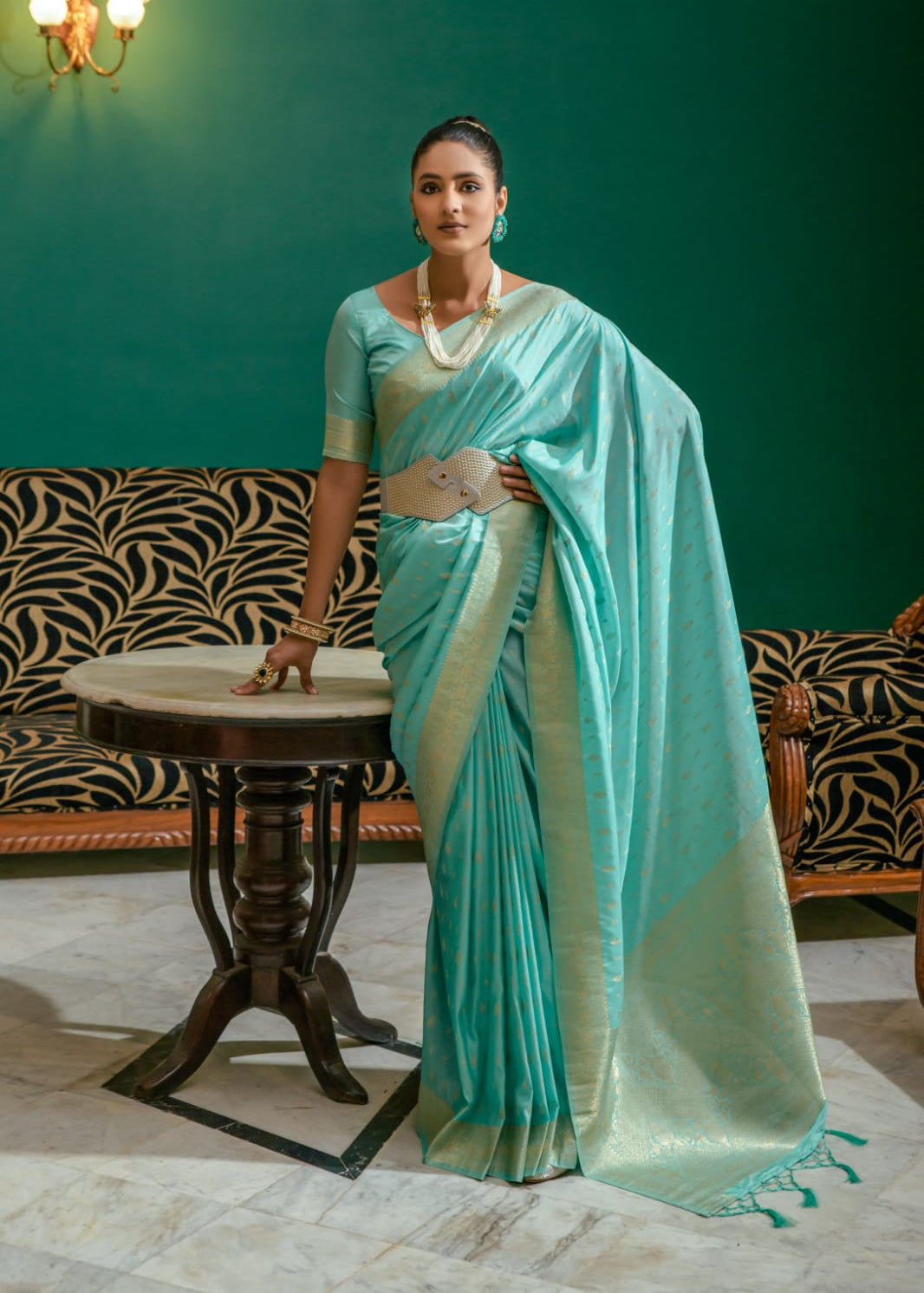 Beautiful Soft Silk Zari Weaving Saree