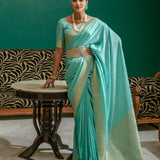 Beautiful Soft Silk Zari Weaving Saree