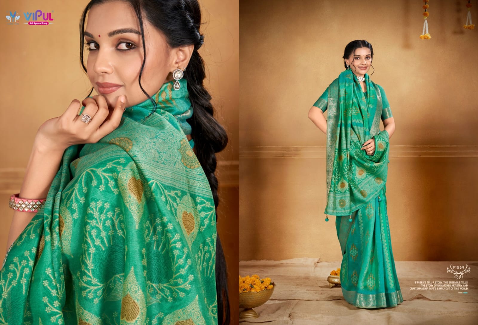 Festive Angora Silk Saree
