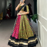 Traditional Multicolored Silk Lehenga