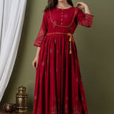 Beautifull Heavy Reyon  Dailywear Kurti Gown