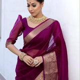 Beautifull Jacquard Weaving Saree