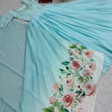 Pretty Chinon Anarkali Gown