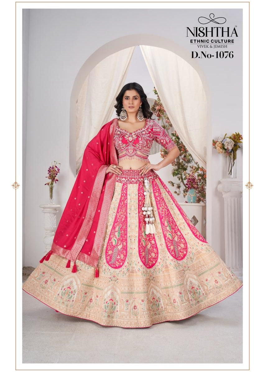 Elegance Bridal Embroidered Lehenga