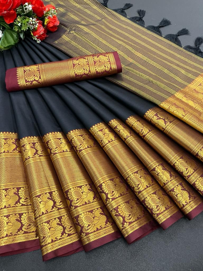 Aura Naraynpattu Cotton Silk Saree