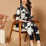 Designer Flower Printed Kurti Set