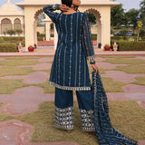 Tshara Embroidered Designer Top Sharara