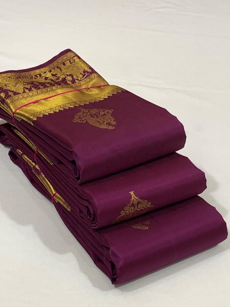 Traditional Soft Lichi Silk Saree