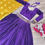 Pure Chinnon Jacquard  Lehenga