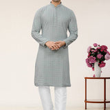 New Designs in Lucknowi Work with Inner kurta Pajama