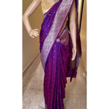 Soft lichi silk saree