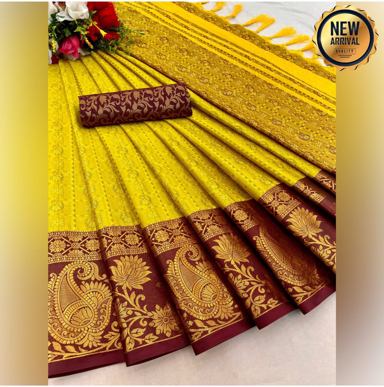 Exclusive Cotton Silk Weaving Saree