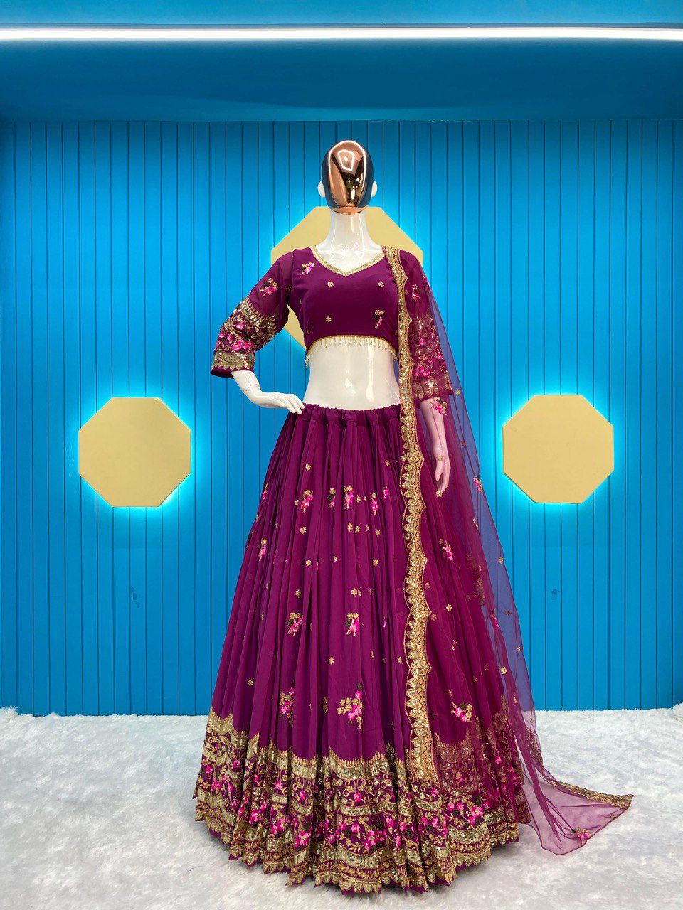 Trending Faux Georgette Lehenga Choli