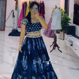 Trending Silver Zari Lehenga