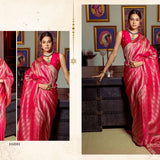 Shiny Soft Texture Weaving Satin Silk Saree