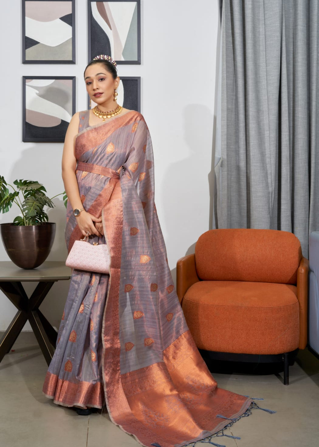 PURE TISSUE SILK SAREE