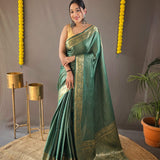 Soft Copper weaving  Saree