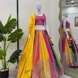 Stunning Multycolored Lehenga Choli