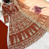 Designer Party Wear Look  Embroidery Work Gown