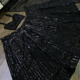 Beautifull Black Sequance Lehenga