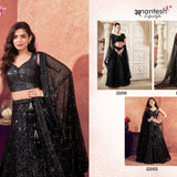 Premium Black Bride Lehenga Choli