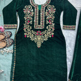 Pakistani Heavy Viscose Velvet Suit