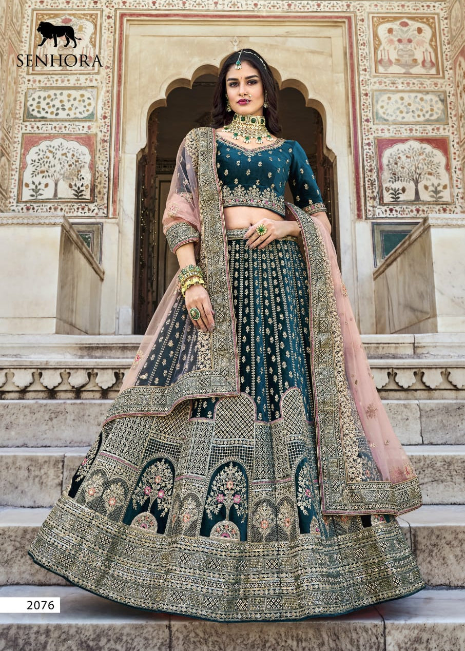 Crafting Dreams with Velvet Touch: Elevate Your Bridal Journey with Our Luxe Lehengas