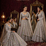 Gorgeous Butterfly Net Embroidered Lehenga