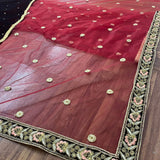 Wedding Bridal maroon lahenga choli