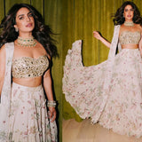 Celebrity Flower Print Indo Lehenga