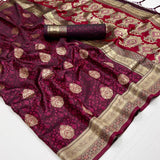 Rajtex Pure Satin Handloom Weving Saree