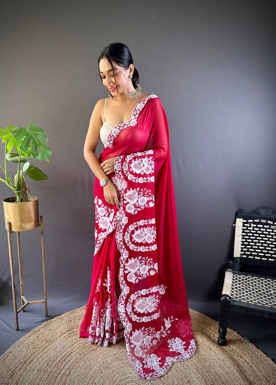 Beautiful Thai Organza Saree Collection