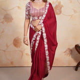 Designer Red Bollywood Saree