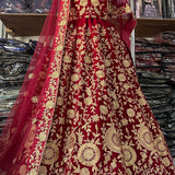 Premium  Bridal Velvet Wedding Lehenga