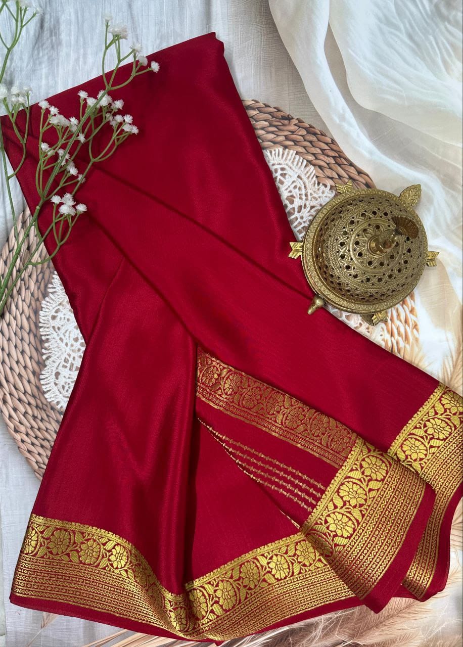 Beautiful Mysore Zari Silk Saree