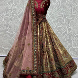 Fancy Embroidered Crafted Designer bridal Lehengacholi