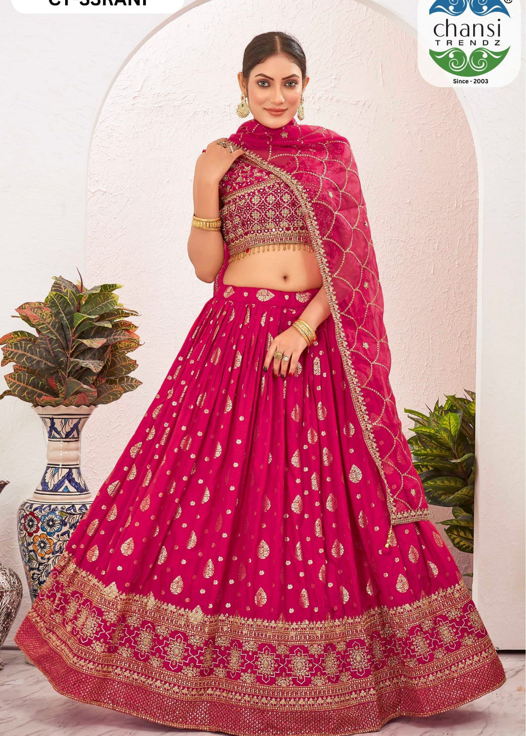 Designer Kanjivaram Silk Lehenga